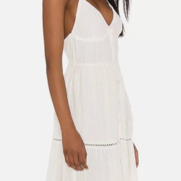New LSPACE XS white Long Beach coastal maxi strappy dress - Picture 3 of 15